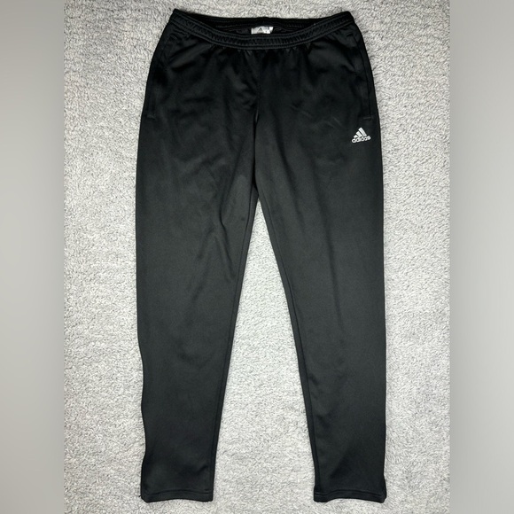 Adidas Pants Mens Large Climalite Tricot Ankle Zip Pockets Activewear Fitness - Picture 1 of 6